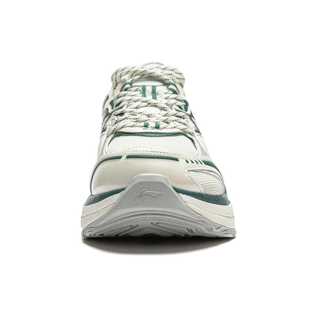 Li Ning Exceed Infinity Slip Resistant Abrasion Resistant Low top Casual Shoes Women's Beige Green AZGT004-5
