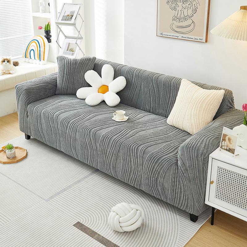 Comfortable Cotton Velvet Elastic All-Inclusive Sofa Cover Thick Lazy Full Covered Dust Cover Oversized Integrated Concubine Universal