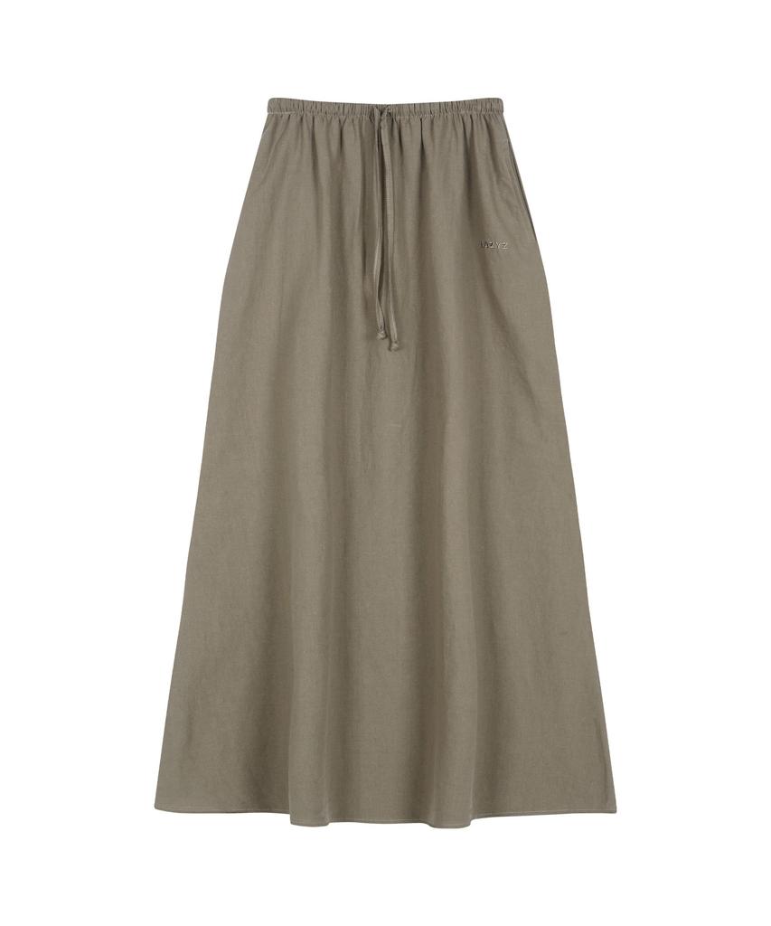 Leijiji Summer Linen Maxi Skirt (3 Colors)