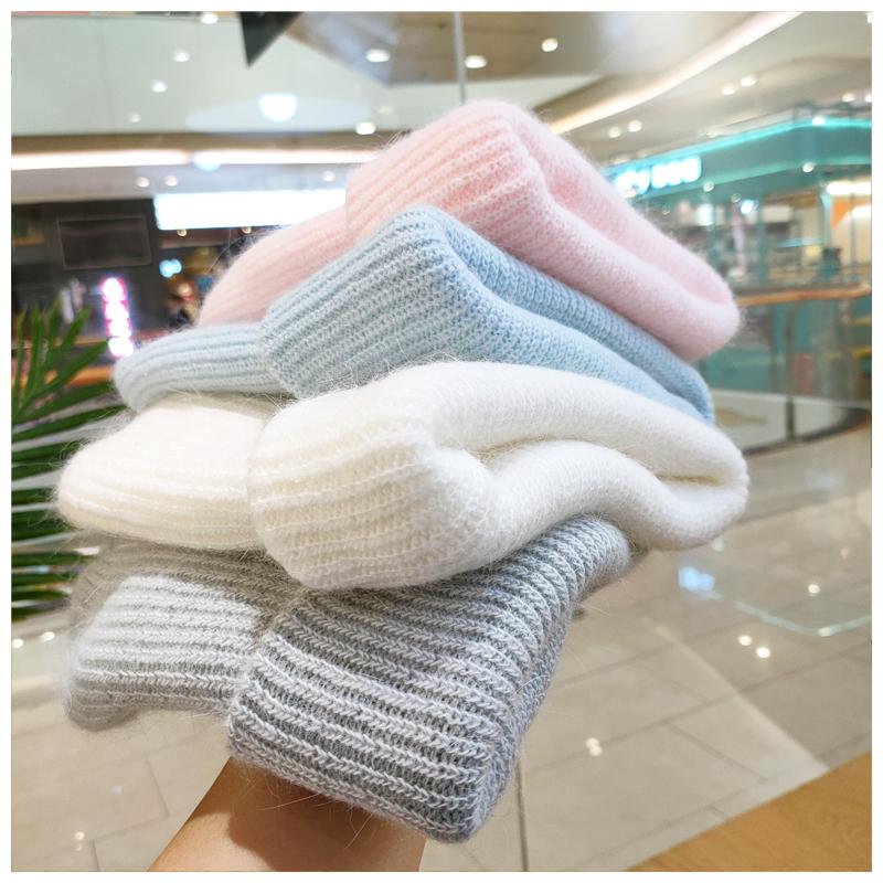 Čepice s čepicí pro ženy Zimní čepice Pletená králičí kožešina Skullies Čepice Teplá čepice s čepicí Dámské čepice pro dívku čepice