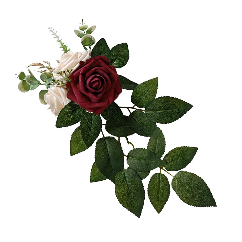 Artificial Chair Back Flower Lifelike Reusable Wedding Aisle Floral Decoration for Indoor Outdoor