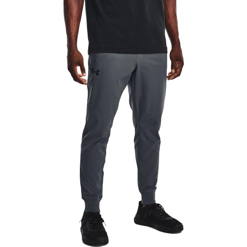 Under Armour Solid Color Jogger Training Pants Men Bottoms Grey 1374658-012