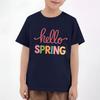Easter Children's Neck Short Sleeve Print Top