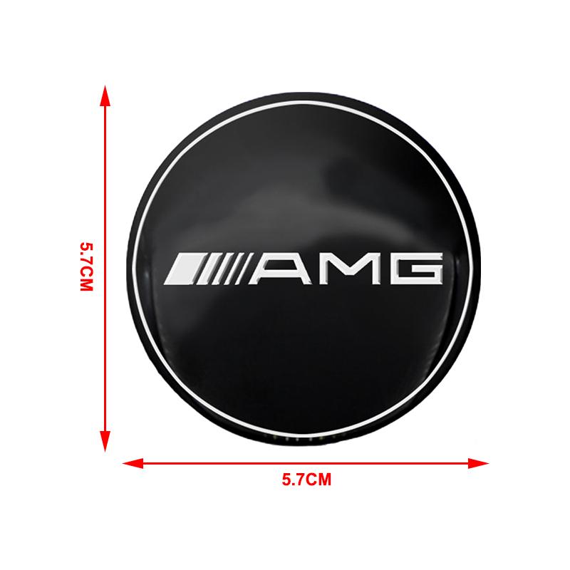 4Pc Car Wheel Hub Center Cap Sticker Metal Emblem Sticker For Mercedes Benz W205 W177 W221 W220 W176 W212 W213 ML G63 E63 GT AMG