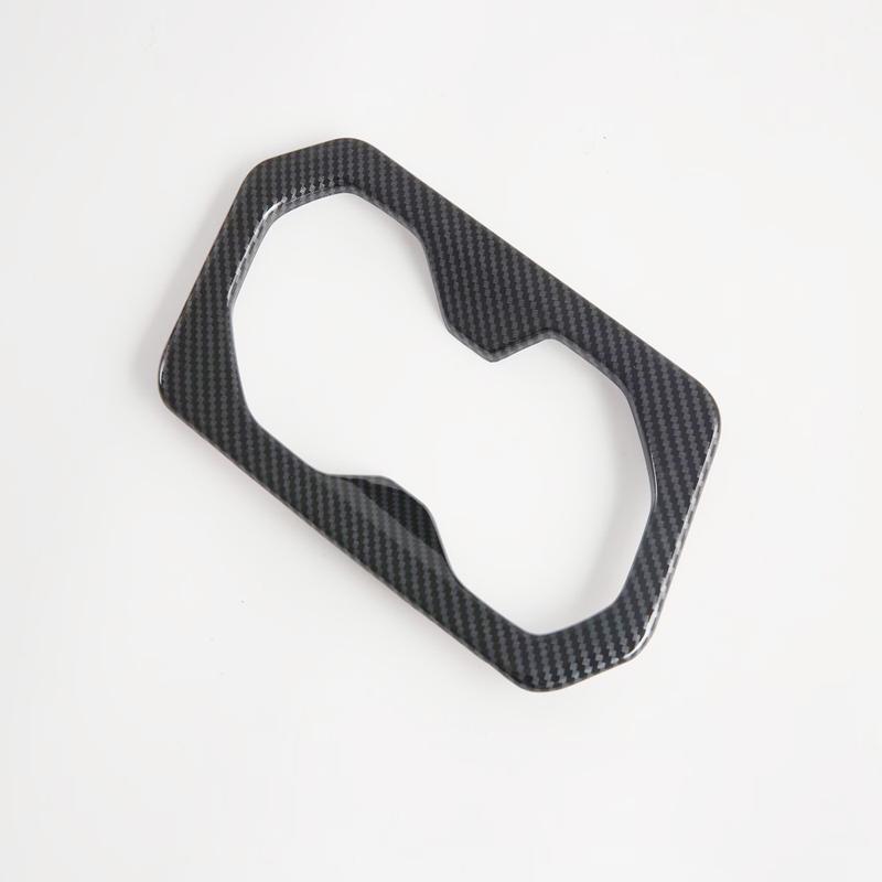 For MG S5 MG ES5 2025 2026+ ABS Carbon Fiber Rear Water Cup Holder Cover Trim Rear Water Cup Coffee Frame Interior Accessories