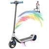 Trotinetă Electrică pentru Copii Vârsta 8-12 Ani, Autonomie 16 KM, Viteză Maximă 16KM/H, Trotinetă Electrică Ultra Ușoară de 6.5" pentru Copii cu Iluminare Ambientală Colorată