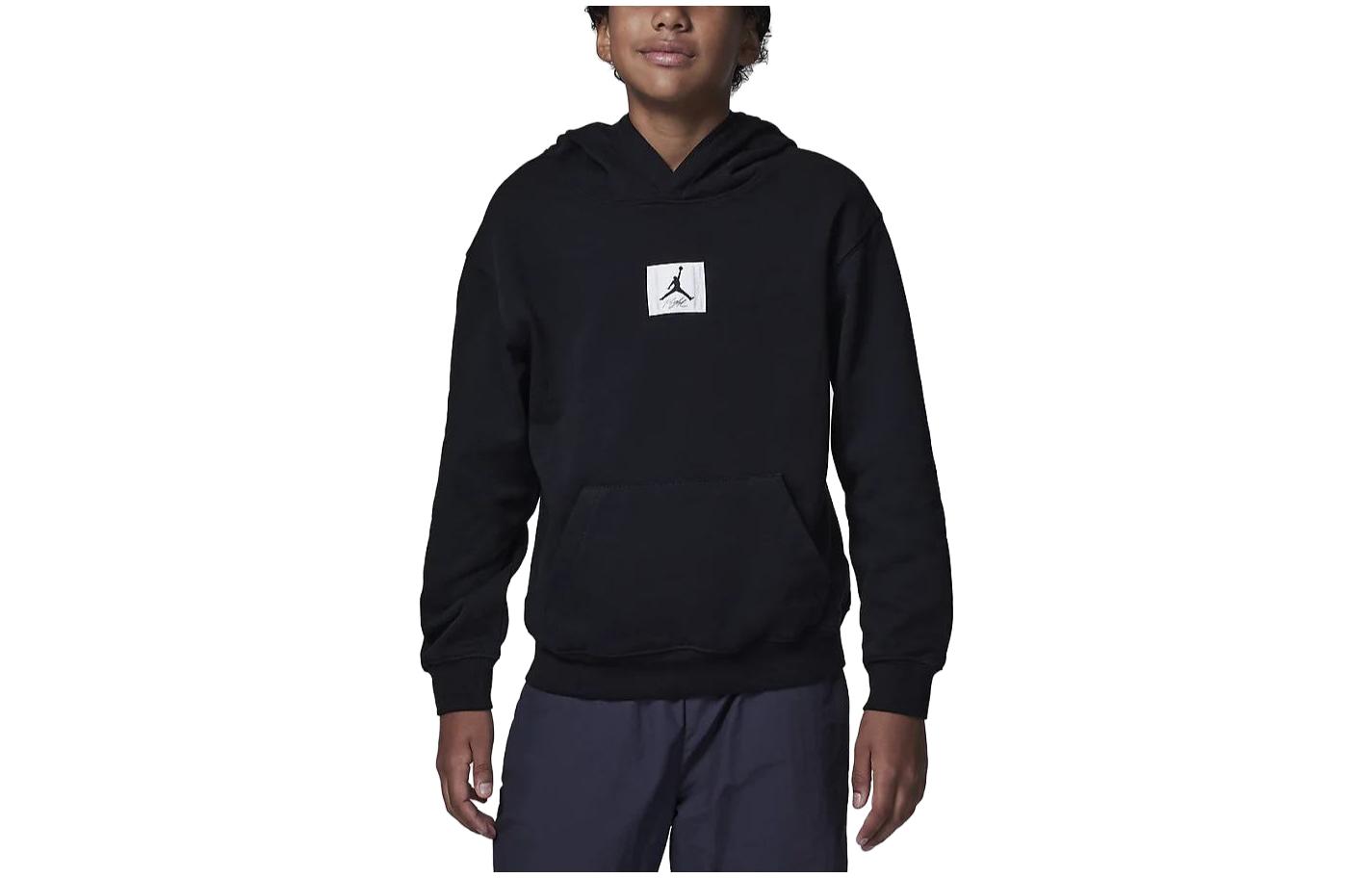 Jordan Sweatshirt Essentials Brooklyn Black Kids FZ6403-010 S