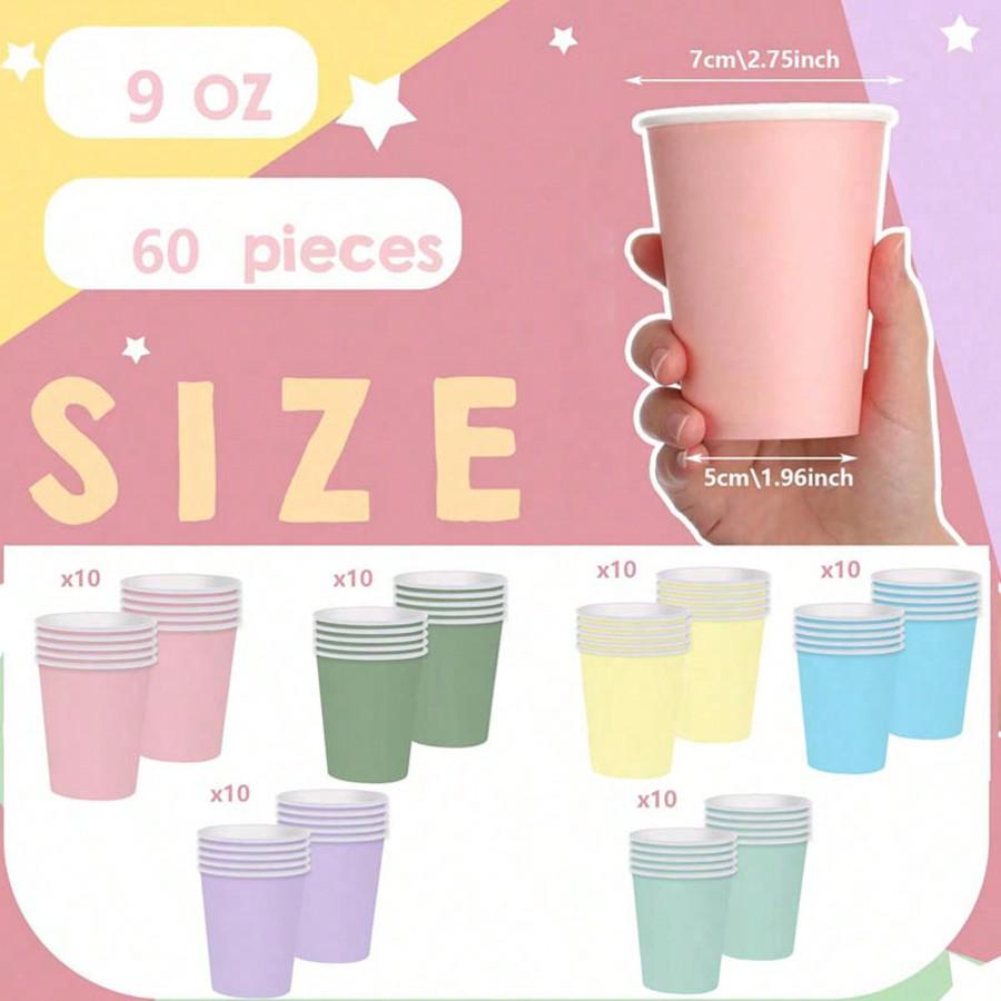 Paper Cup Disposable Paper Cup Design Multi-Color Paper Cup Court Party Supplies Disposable Paper Cup Hot Cold Drink Coffee Festival Celebration