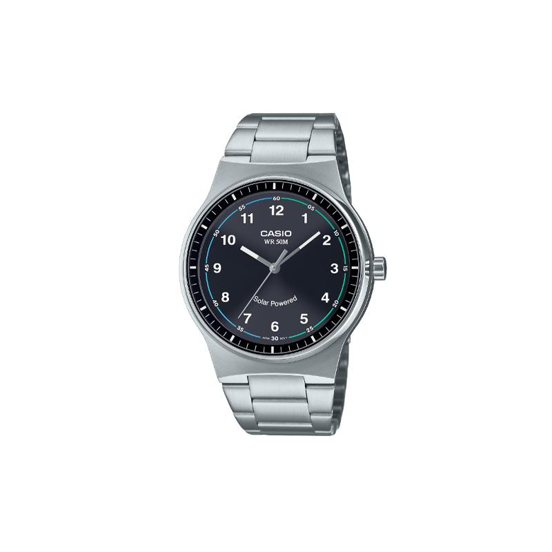 

Casio 50 meters waterproof, solar quartz movement, stainless steel strap, Japanese and Korean watch 48409.2mm, same style for men and MTP-RS105D-1BV чёрный