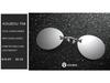 Rimless Retro Round Ultralight Clip-on Sunglasses - Matrix Morpheus Style