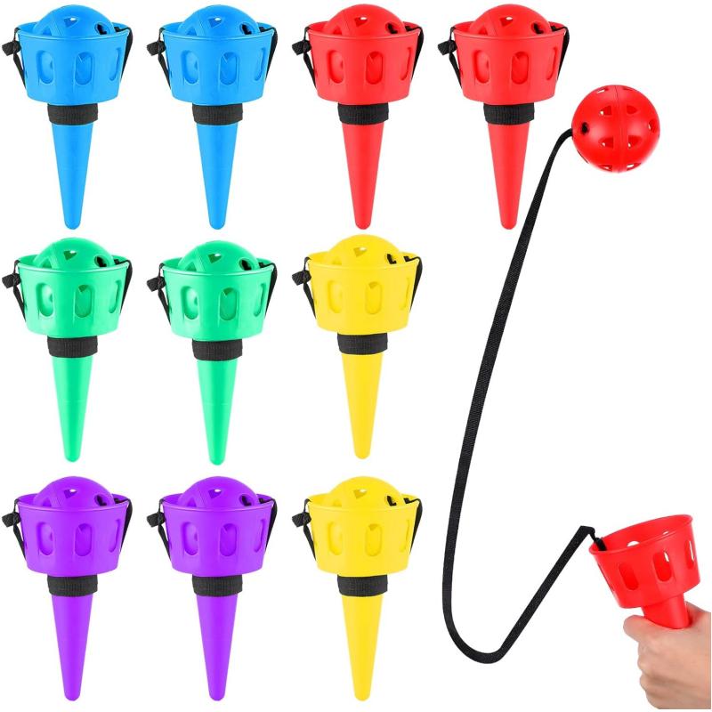 Ball Catch Game Hand Eye Coordination Ball Catching Cup Classic Outdoor Tetherball Catch Game for Outdoor Sports Party Games