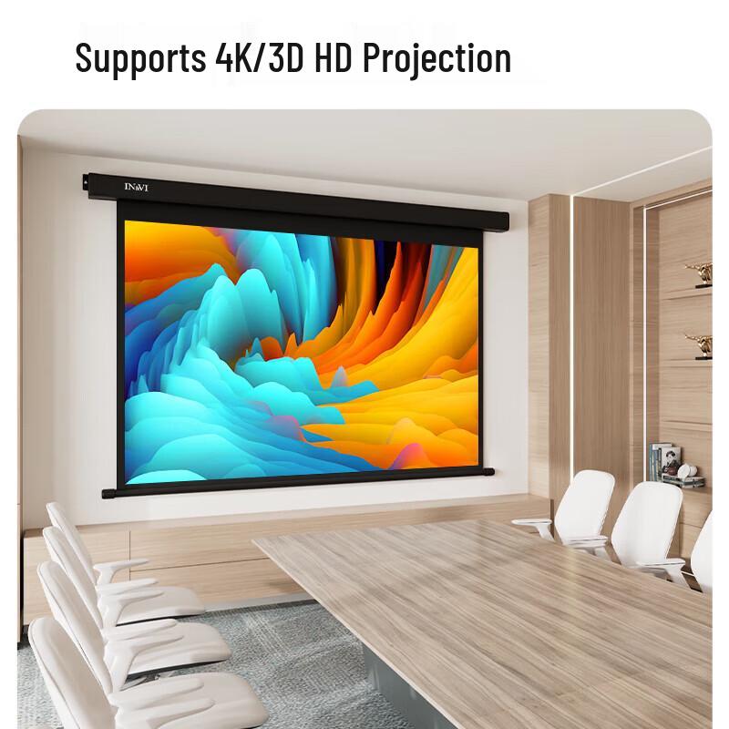 IN&VI 100-inch Electric Remote Control Projector Screen