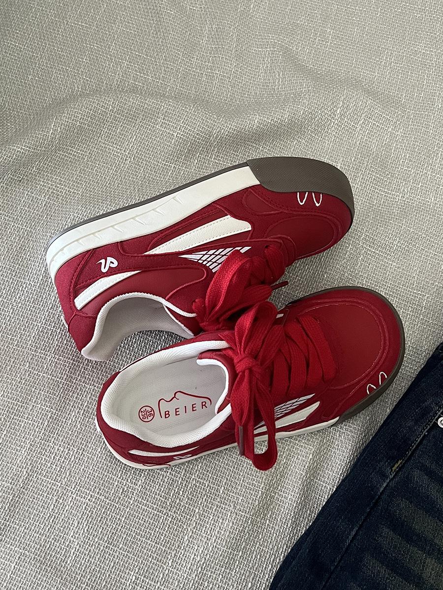 

Women s Trendy Thick-Soled Sneakers - Versatile Korean Style for All Seasons 35