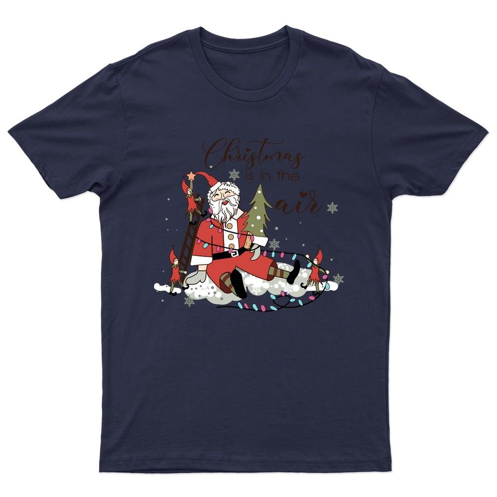 Christmas Is In The TShirt Unisex Gift Retro Seasonal Funny Xmas Claus Santa b