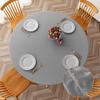Elastic Round Fitted Tablecloth Waterproof Oil-Proof Wedding Party Table Cover Dust-Proof Oil-Proof and Skid-Proof Nordic Style