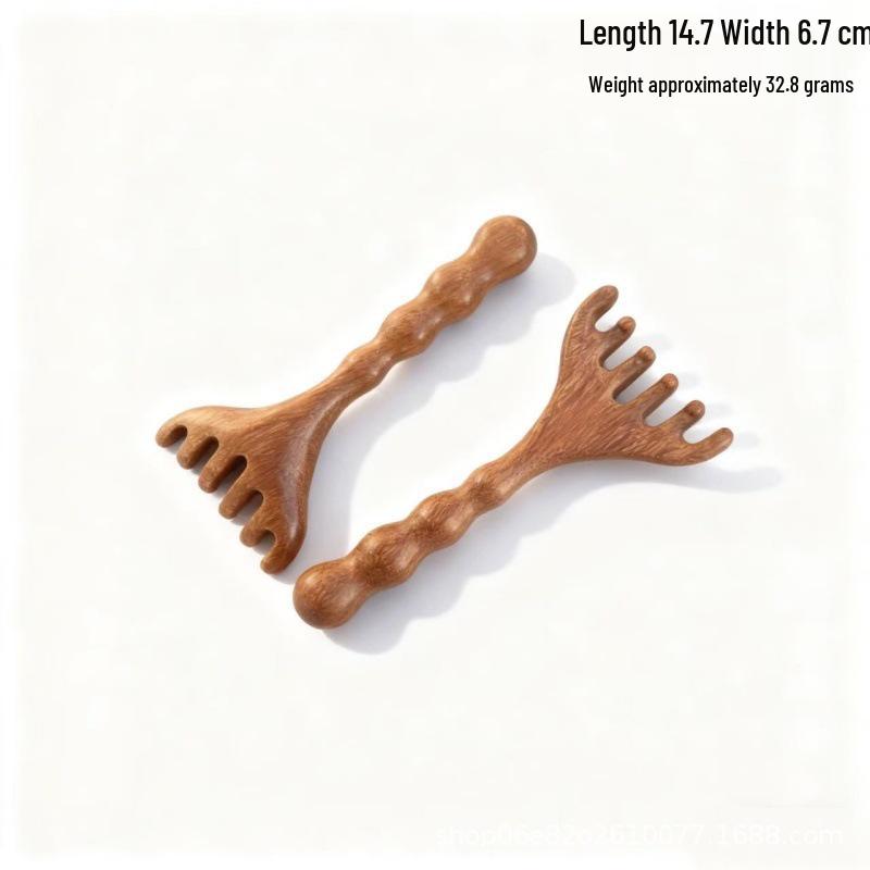 Antler Five-Claw Head Massage Comb for Full Body Therapy and Hair Care