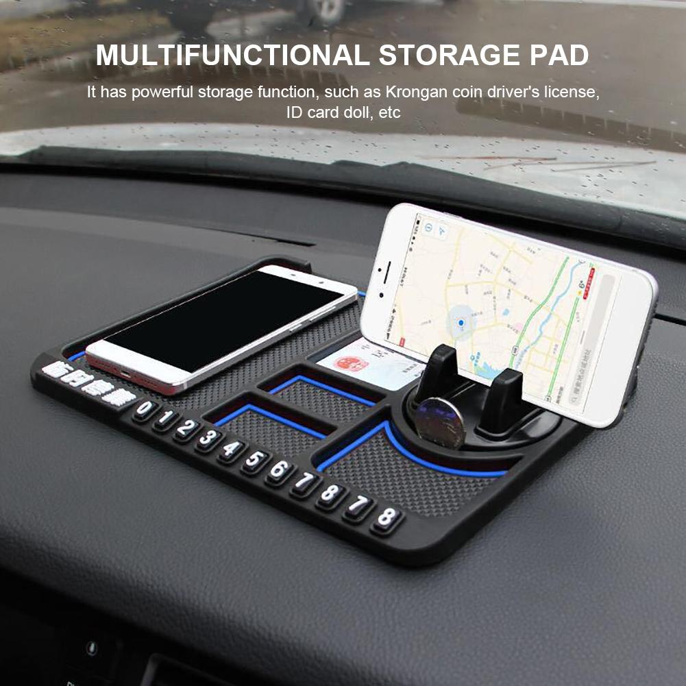 Car Dashboard Mobile Phone Holder Multifunctional Auto Phone Cushion Sticky Anti-Skid Mat Anti-Slip Pad Car Interior Accessories