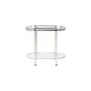 Table d'appoint - Home ESPRIT - Multicolore - 80x66x48 cm - Piédestal - Acier Miroir