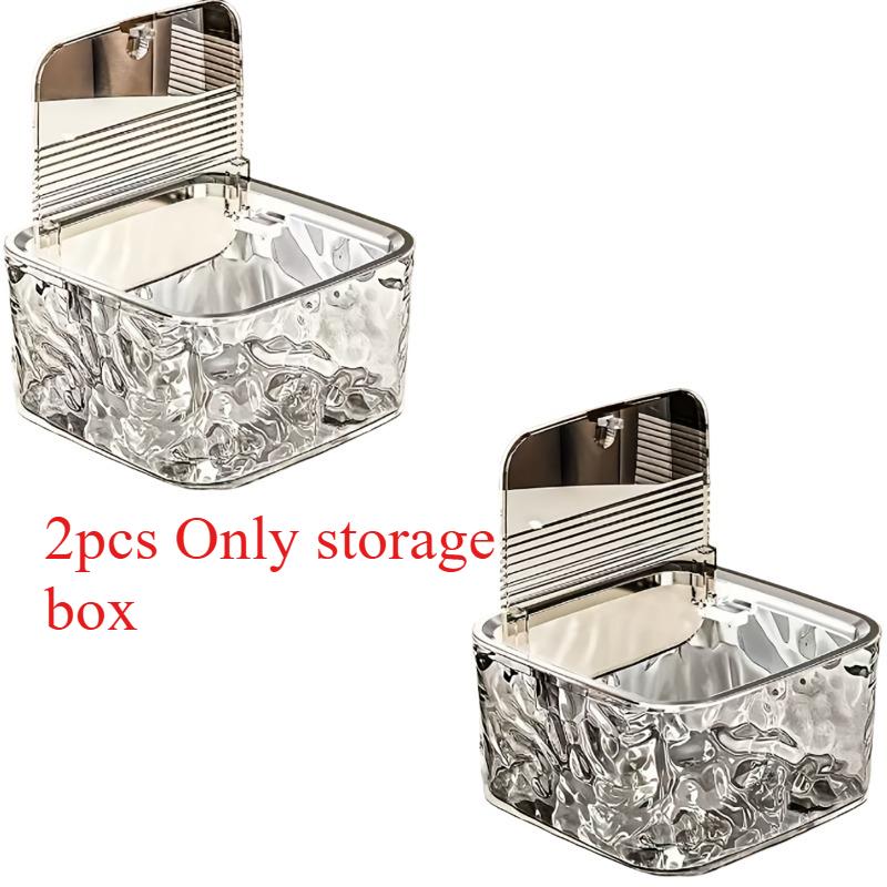 1/2pcs Hair Accessories Storage Box Desktop Transparent Storage Box Multifunctional Storage Box Jewelry Storage Box
