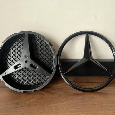 Grill Badge Grid Style Front Emblem for Mercedes Benz AMG A B C E CLA CLS SLK GL Metris GLK GLA G R V VITO GLE GLC GLS