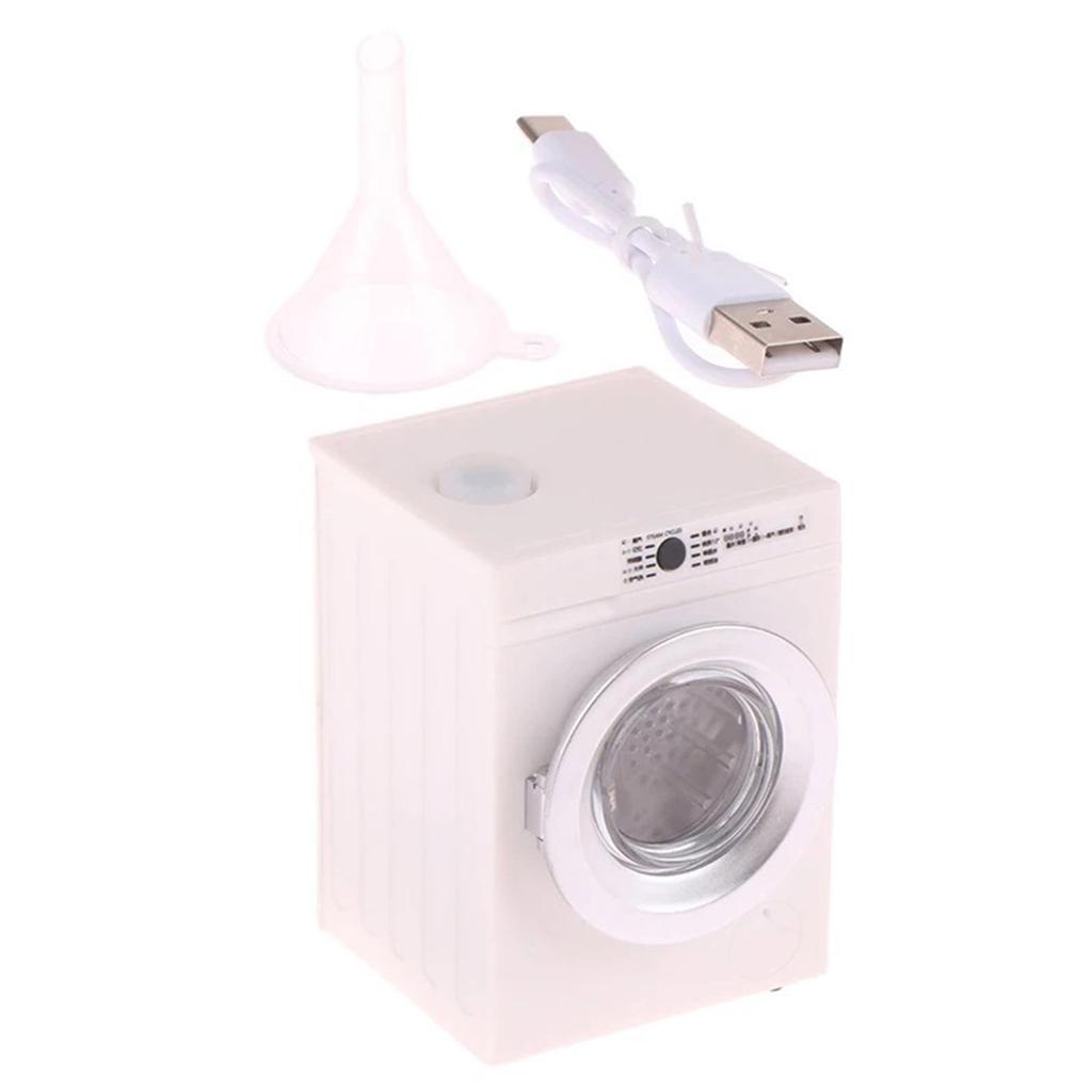 Miniature Dollhouses Washing Machine 1 12 Scale Realistic Spin and Wash Appliance Portable for Dollhouses Laundry Room