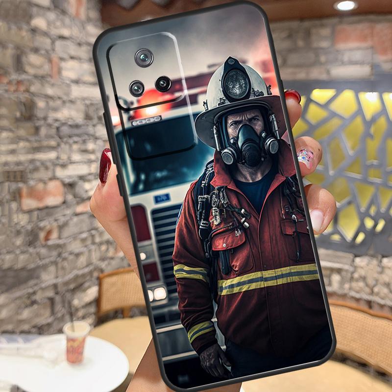 Firefighter Fire Love Case For Xiaomi 14 Ultra 15 13 11T 12T 13T 14T Pro POCO X3 X5 X6 X7 Pro M6 F5 F6 Pro Cover