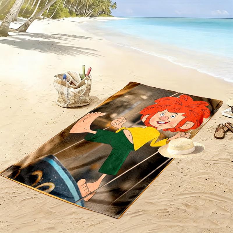 Asciugamano da Spiaggia Meister Eder Und Sein Pumuckl, Asciugamano Grande Morbido ad Asciugatura Rapida per Spiaggia Campeggio Nuoto