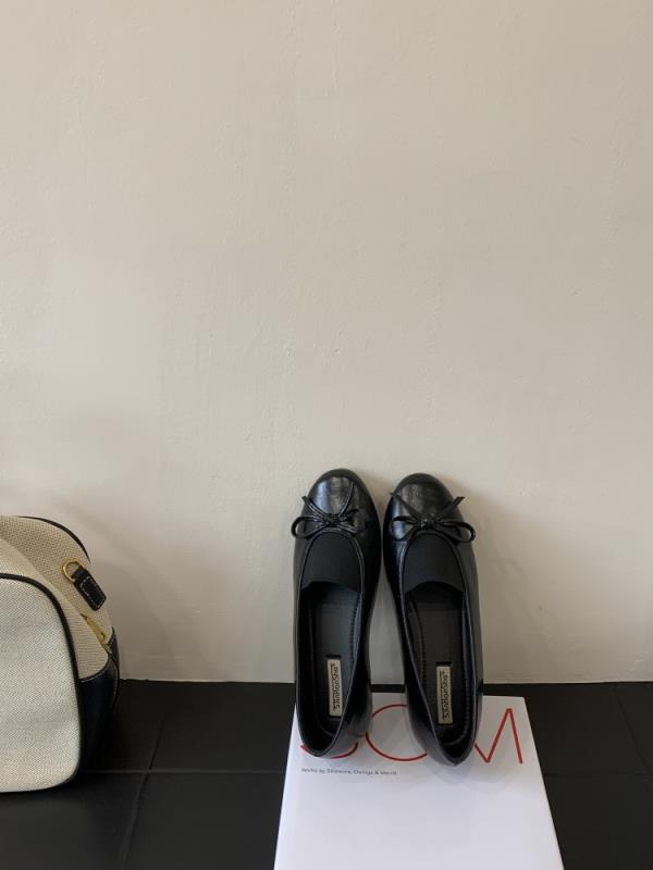 Fashion Ballerinas Woman 2025 Round Toe Female Shoes Bow-Knot Slip-on Shallow Mouth Ballet Dress Butterfly Retro Grandma Slip On Mary Ja