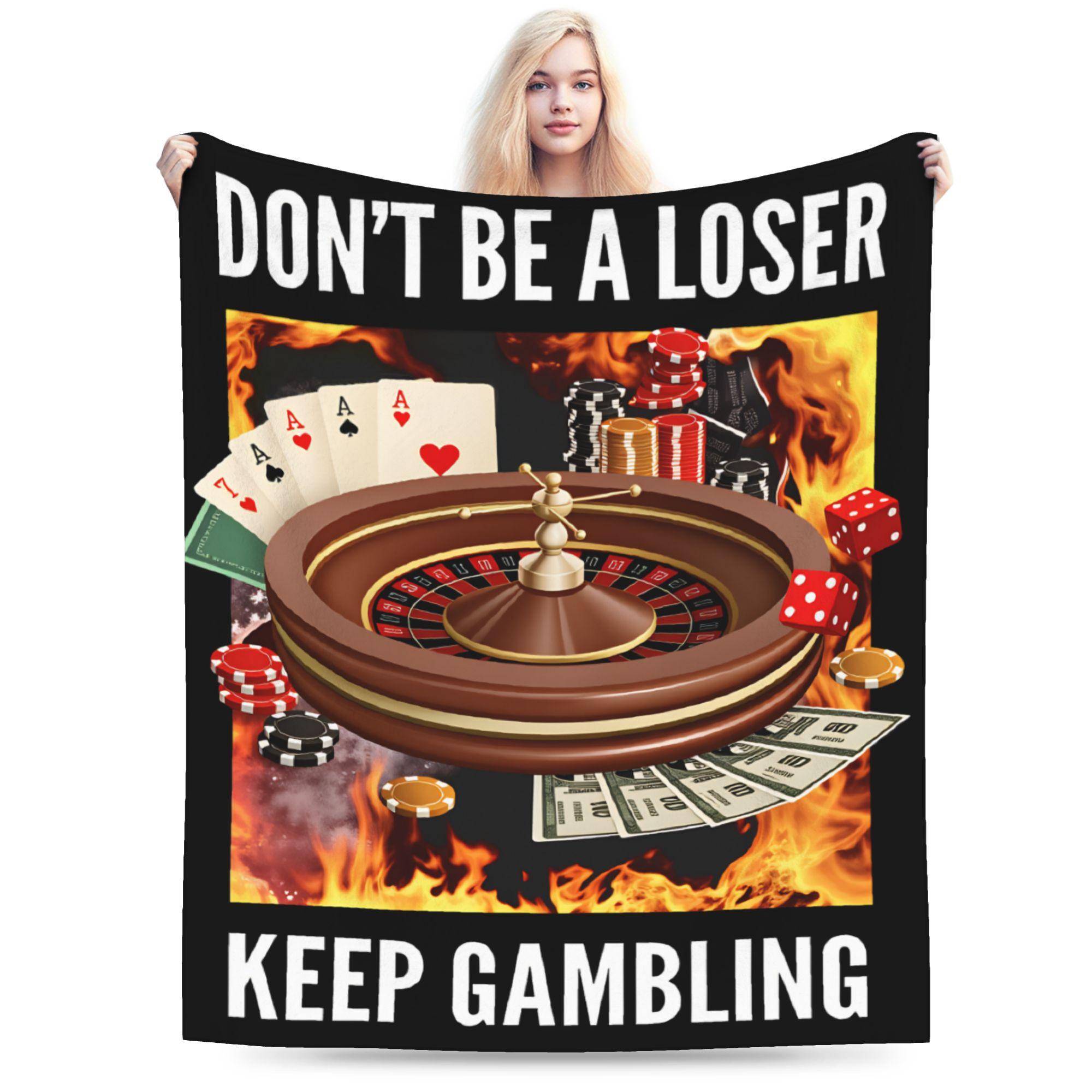 

Funny Gambling Meme Blanket Quality Warm Soft Throw Blanket Autumn Child Home Decor Fluffy Bedspread 75x90cm