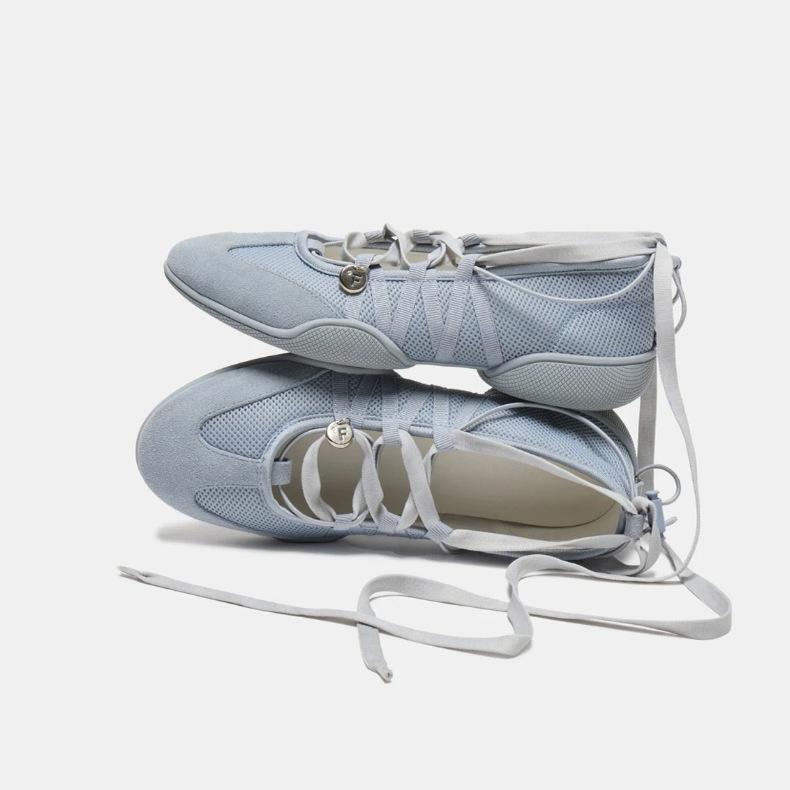 Schafsleder-Version~ Quadratischer Riemen, innen erhöhend, lässige Mary Jane Einzel-Schuhe, Damen, funktionelle Ballerinas, schöne Sportschuhe Damen