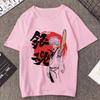 Gintama Samurai Gintoki Washed Cotton T‑shirt Unisex Teen Gothic Vintage Korean Fashion Short Sleeve Streetwear Casual Tops