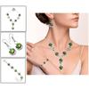 Peridot Quartz Gemstone Handmade Ethnic Jewelry Necklace Set 18-20''