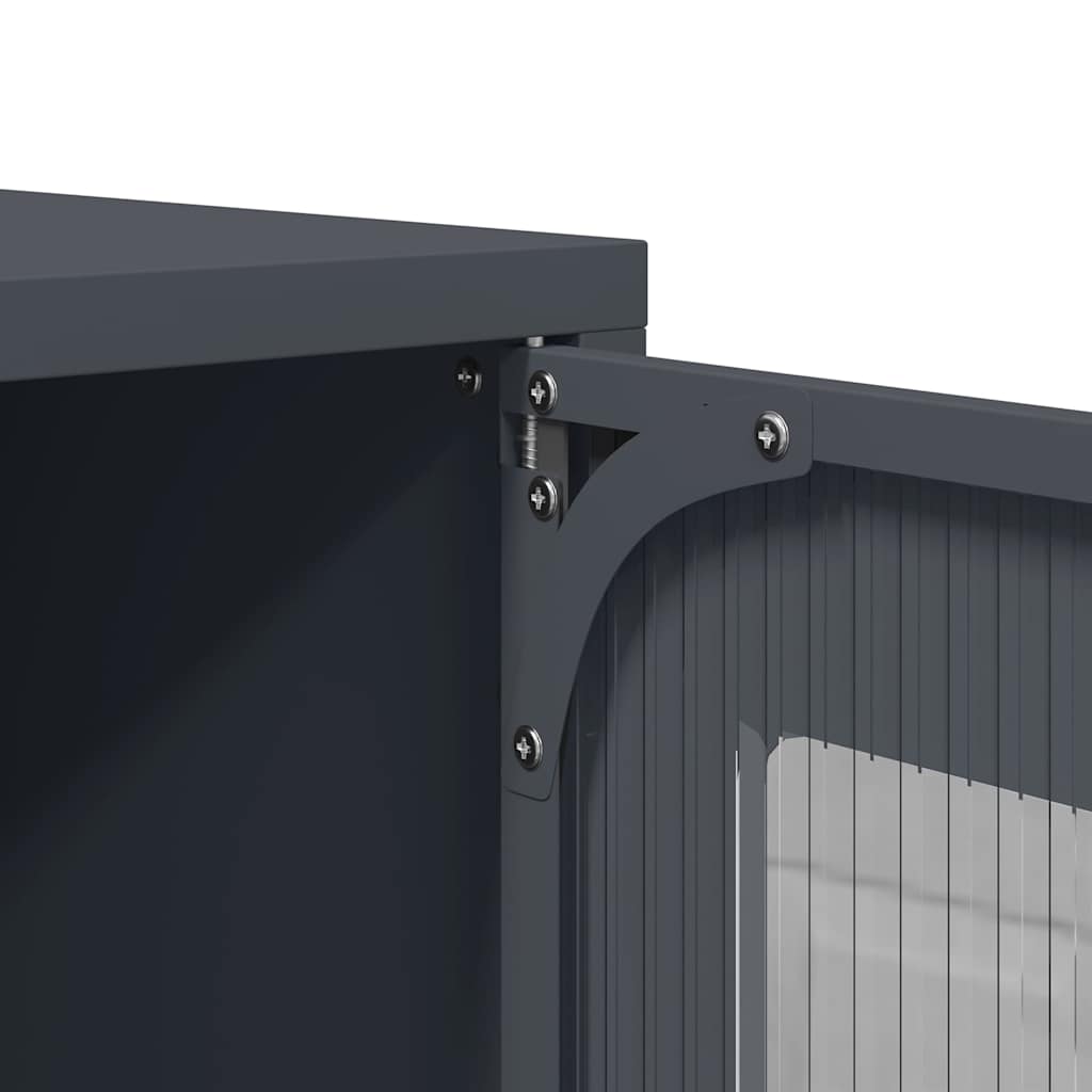 Highboard Anthracite 68 X 39 X 107 Cm Steel