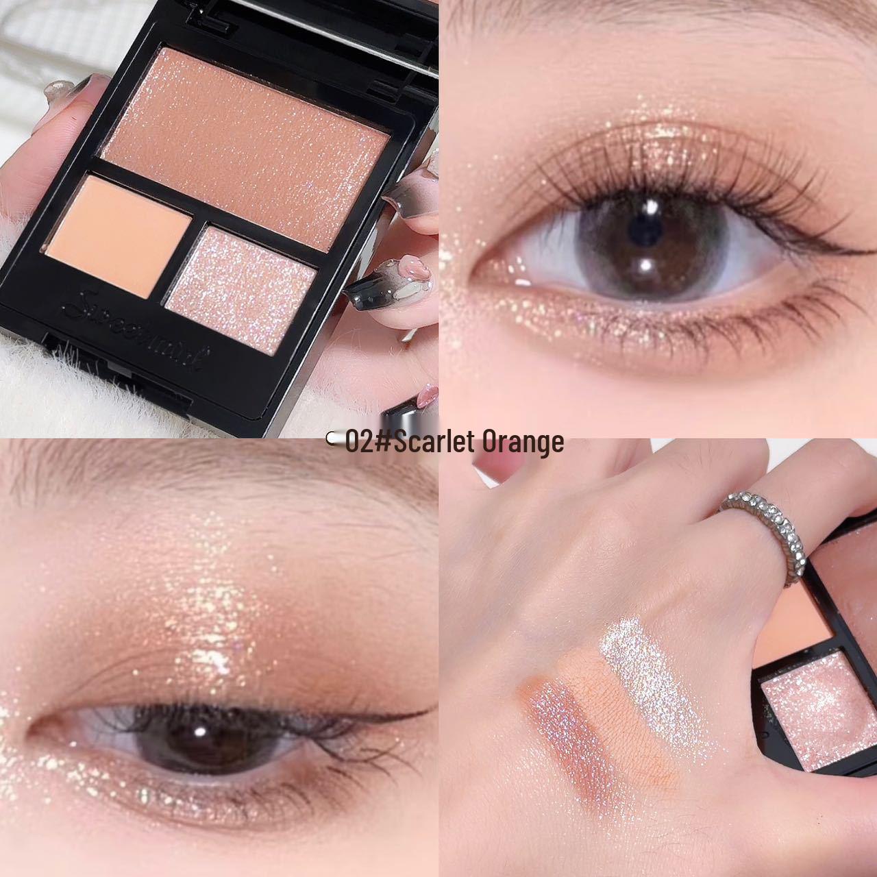 

Палітра тіней для повік SWEET MINT Crystal - Шовковиста, Універсальна, Холодні відтінки для щоденного використання