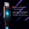 120W Flowing Led Luminous RGB USB A To Type C Charging Cable Sync Data Usb Cable for 17 16 15 Pro Huawei Samsung Oppo
