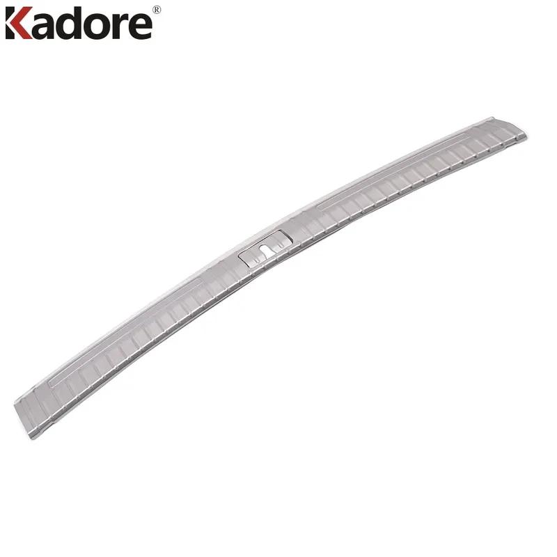 Rear Trunk Bumper Cover Trim For Volkswagen VW Tiguan 2017- Steel Car Tailgate Door Sill Plate Protector Guard Accessories