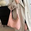Autumn Women's Casual Soft Surface Large Capacity Bag New Fashion Patchwork Shoulder Bag Commuter Personality Tote Bag