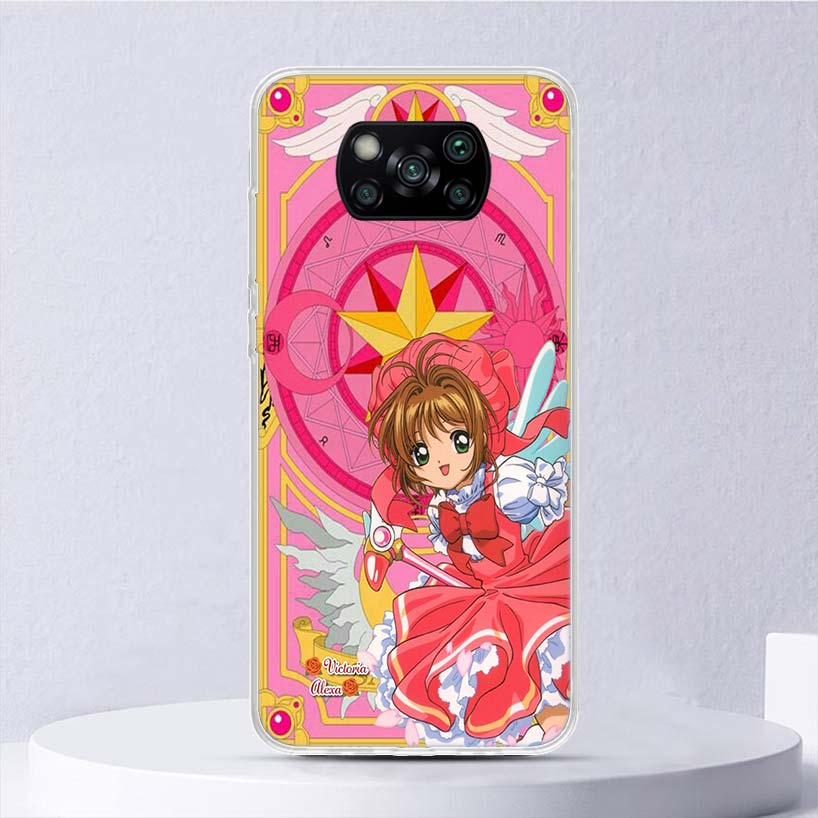 CardCaptor Sakura Anime Soft Case For Xiaomi Poco X7 X6 X5 X4 X3 Nfc F6 F5 Pro Phone Cover F4 Gt F3 F2 F1 M5S M4 M3 M5 Funda Coq
