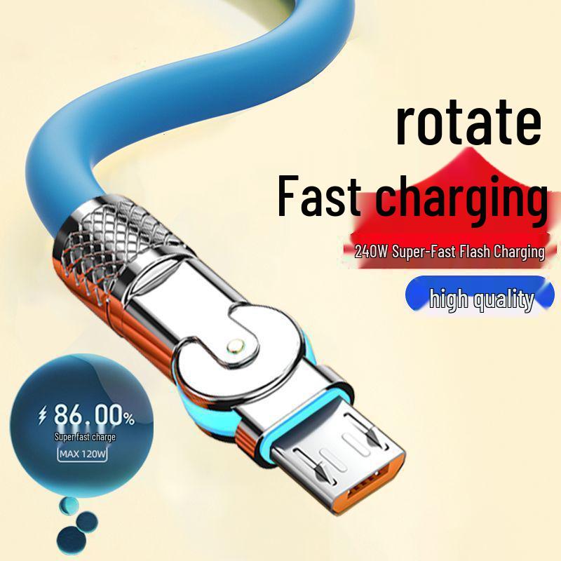 120W Fast Charging Type-C Data Cable for Huawei Honor 6A