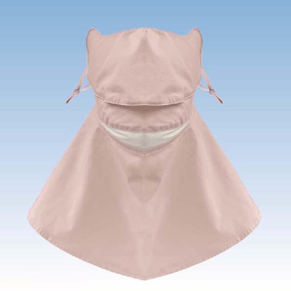 Elastic Sunscreen Mask with Shawl Ice Silk Breathable Sunshade Mask Face Sun Protection  Travel