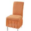 2pcs Chair Covers, Universal Stretch Dining Room Chair Covers With Skirt, Removable Parsons Chair Slipcover For Kitchen Wedding Party Banquet