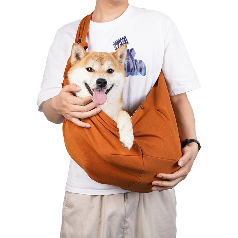 New Foldable Cat Bag, Single-shoulder Crossbody Dog Backpack, Portable Large-capacity Pet Bag for Going Out