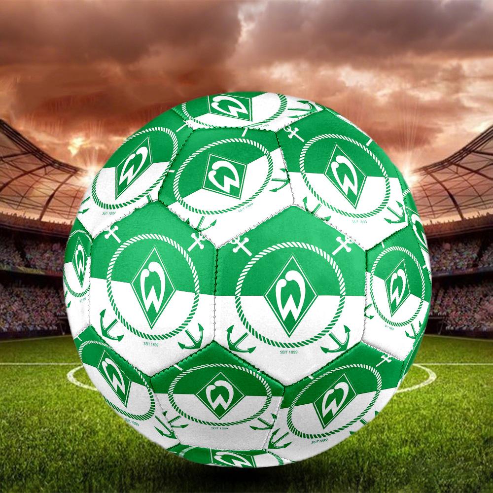 SV Werder Bremen Indoor Soccer Ball Size 5 Colorful All Ages Machine Stitched PVC Competition Ready Durable High-Bounce