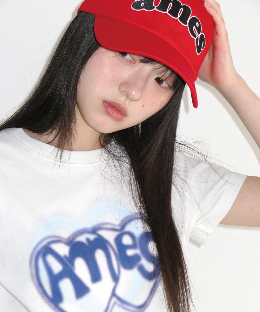 AMES-WORLDWIDE Ames Arch Ball Cap Red