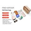 Purse Organizer Insert Felt Cloth Insert Bag Makeup Handbag Travel Inner Purse Cosmetic Toiletry Bags Fits For FK Bucket Bag
