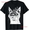Weirdcore Cat Grunge Alt Harakuju Trippy Creepy Horror Goth T Shirt  Vintage Washed Designer Clothes Fashion Comfortable