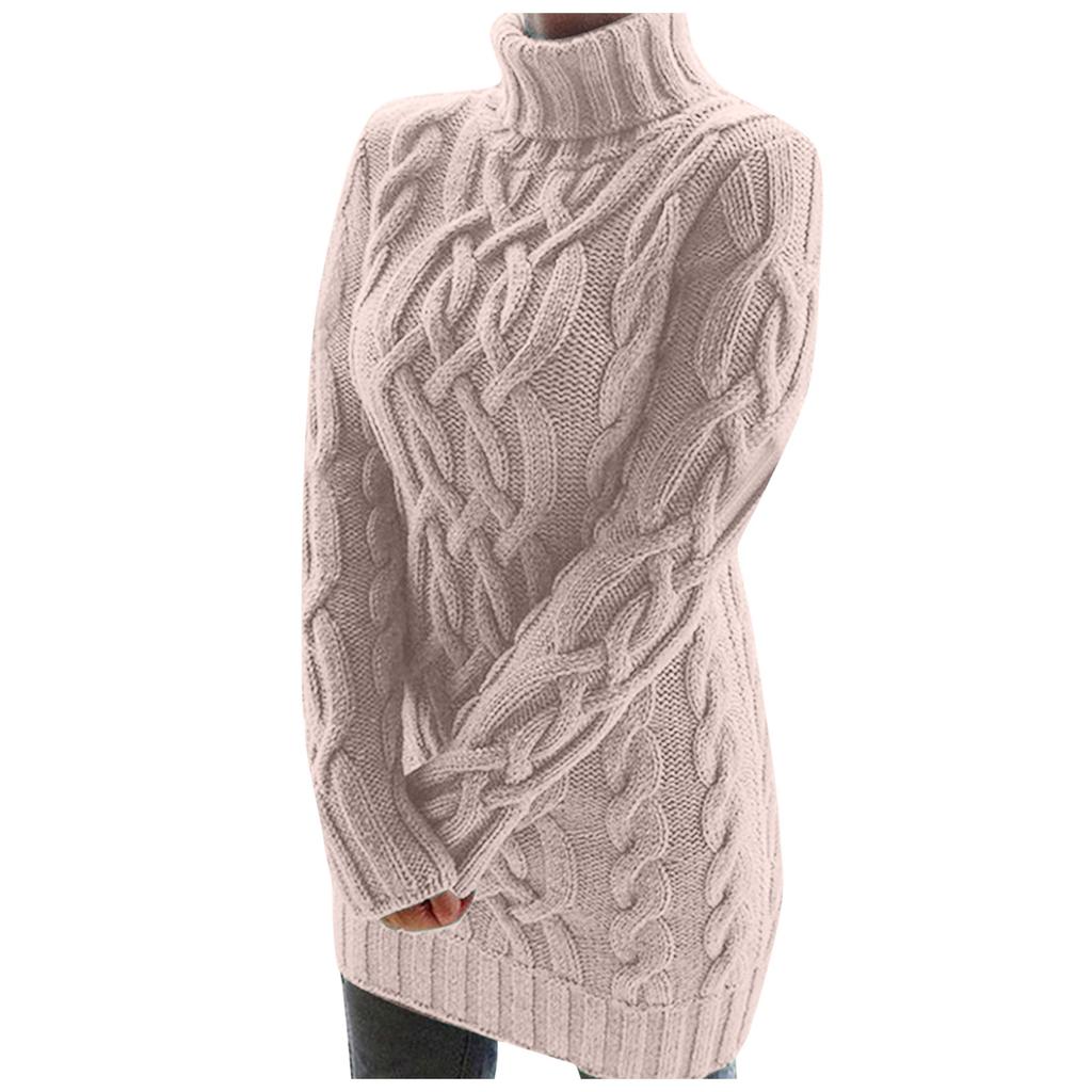 Women's Fashion Autumn And Winter Thick Two-lapel Retro Thick Line Dress