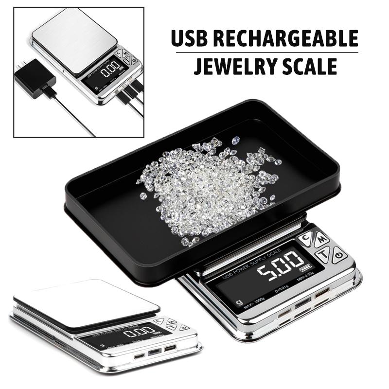 

PDTO Мини электронные цифровые карманные весы USB ЖК-дисплей ювелирные изделия золотой грамм весы