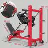 Leg Press Machine, Leg Training, Hack Squats, 455 kg, Adjustable, 185 x 120 x 140 cm, Red