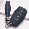 Silicone Folding Remote Key Sleeve for Geely Emblem Coolray Emgrand GT GS Manjaro with Keychain Honeycomb Texture Racing Stripe Flip Key Fob Protector